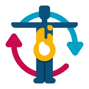 Icon showing a flame representing healthy body processes